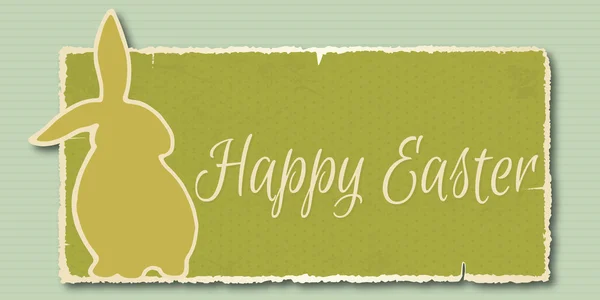 Sztuka szczęśliwy transparent Wielkanoc — Wektor stockowy
