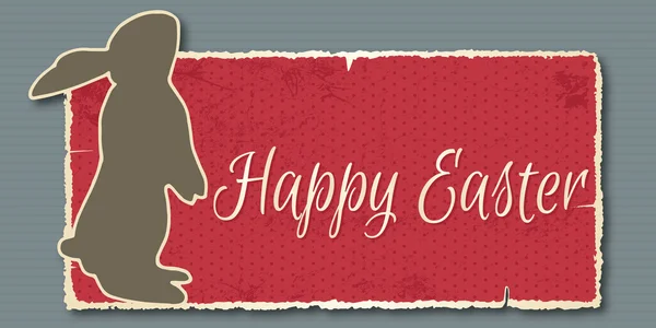 Vintage Happy Easter banner — Stock Vector