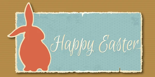 Sztuka szczęśliwy transparent Wielkanoc — Wektor stockowy