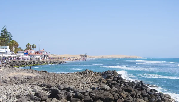 Pueblo de Maspalomas en la isla de Gran Canaria — Foto de Stock