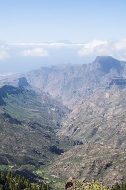 dağ manzarası gran canaria ada, İspanya
