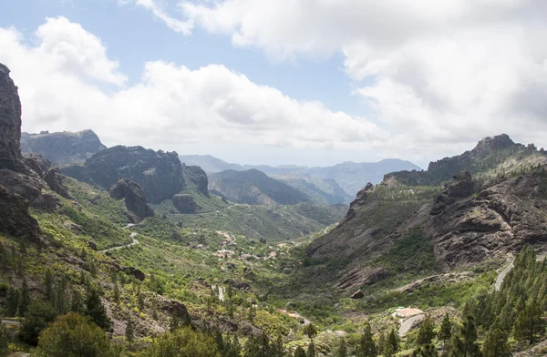 Horská krajina ostrova gran canaria, Španělsko — Stock fotografie