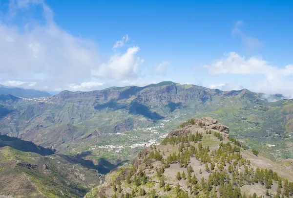 Horská krajina ostrova gran canaria, Španělsko — Stock fotografie