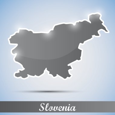 parlak simge şeklinde Slovenya