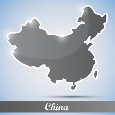 parlak simge şeklinde Çin