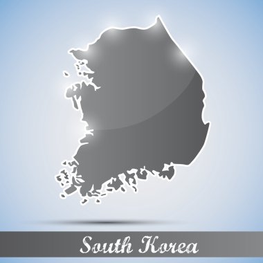 parlak simge şeklinde Güney Kore