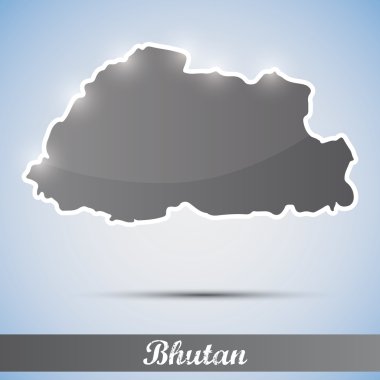 parlak simge şeklinde bhutan