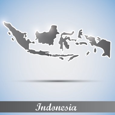 parlak simge şeklinde Endonezya