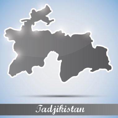 parlak simge şeklinde Tacikistan