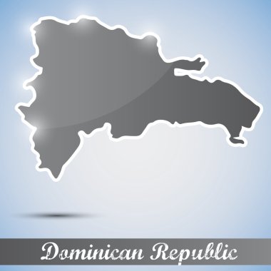 parlak simge şeklinde Dominik Cumhuriyeti