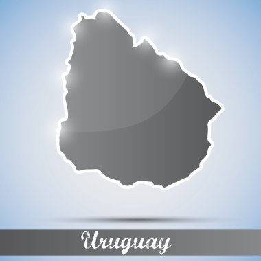 shiny icon in form of Uruguay clipart