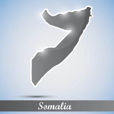 Somali şeklinde parlak simgesi