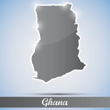 parlak simge şeklinde Gana