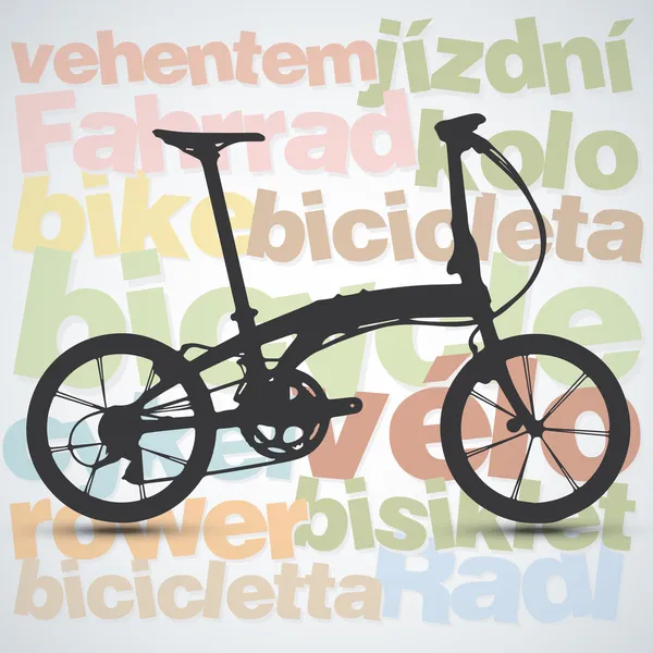 Fundo de bicicleta — Vetor de Stock