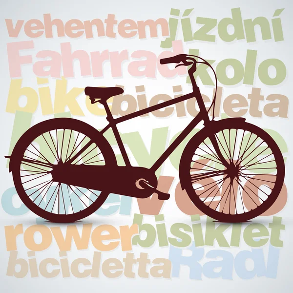 自転車の背景 — ストックベクタ