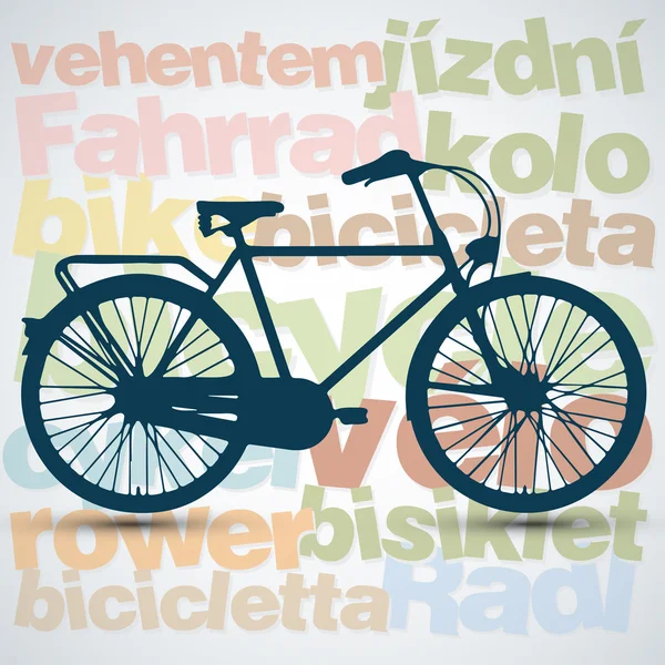 Sfondo bicicletta — Vettoriale Stock