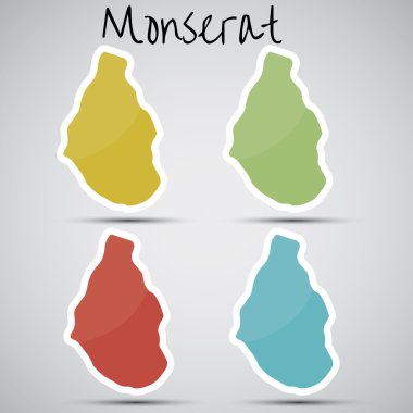 Formdaki Monserra çıkartmaları