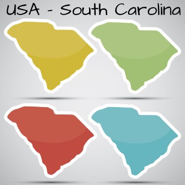 Güney carolina state, ABD şeklinde çıkartmalar