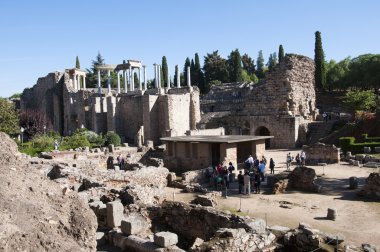 Roma Tiyatrosu (teatro romano) içinde merida, İspanya.