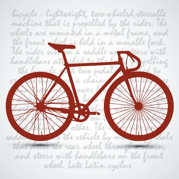 Vintage retro fiets achtergrond — Stockvector