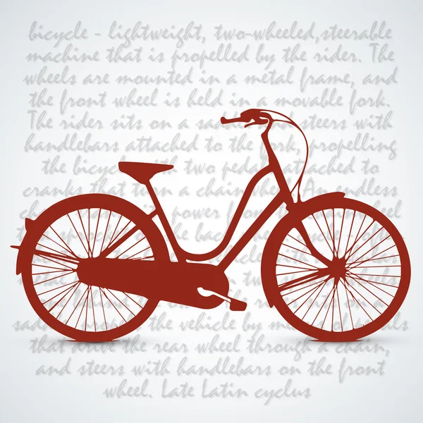 Vintage retro fiets achtergrond — Stockvector
