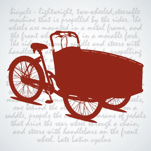Винтажный ретро-велосипед — стоковый вектор