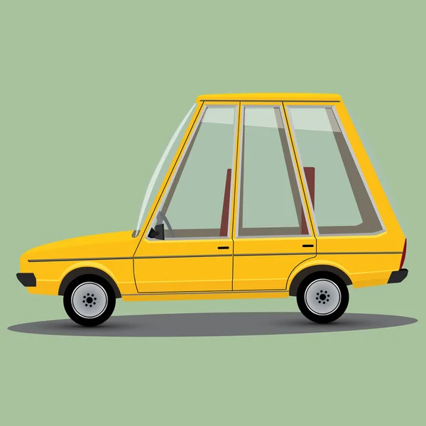 Divertido coche de dibujos animados — Vector de stock