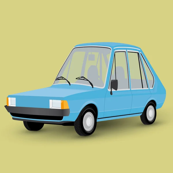 Divertido coche de dibujos animados — Archivo Imágenes Vectoriales