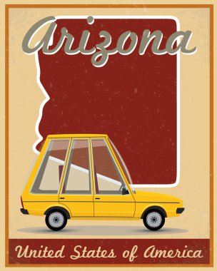 Arizona road trip VINTAGE poster