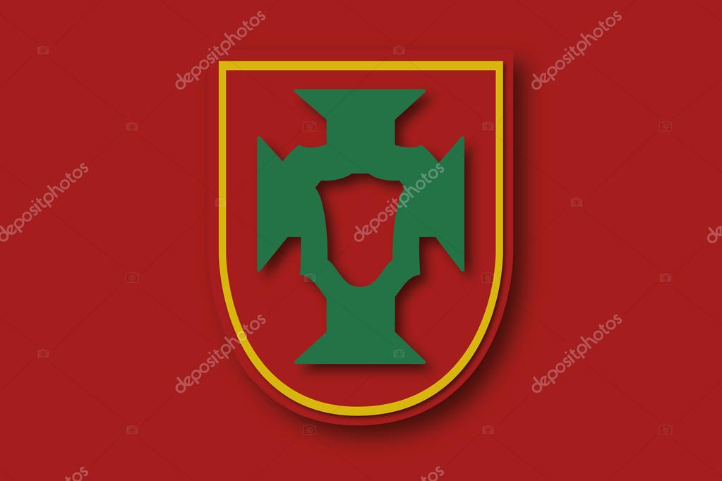 Portugal team logo - flat design -  vector illustration