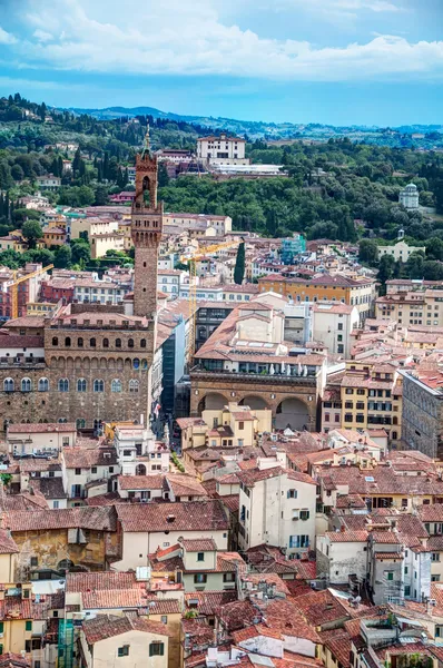 Berömda palazzo vecchio i Florens, Toscana, Italien — Stockfoto