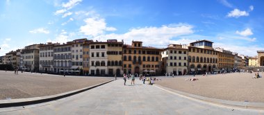 Florence, 15 Haziran 2014: sokak pitti Sarayı (palazzo pitti) önünde florene, unesco dünya mirası üzerinde 15 Haziran 2014