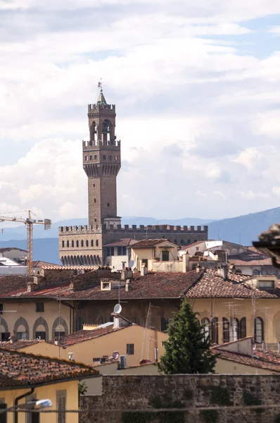 Panorama Florencie s slavné katedrály santa maria del fiore. Itálie, — Stock fotografie