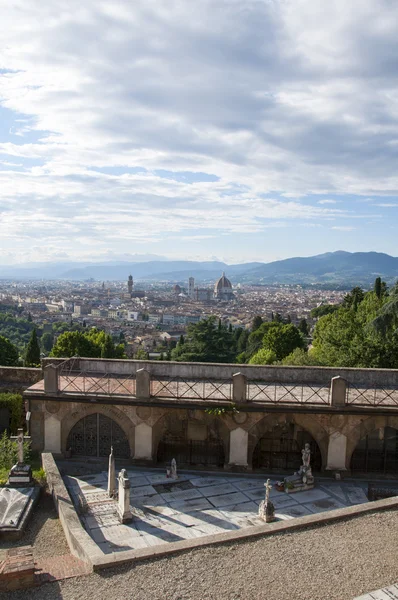 Panoramę Florencji hotel san miniato al monte — Zdjęcie stockowe