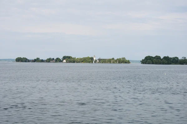 Fraueninsel wyspa na jeziorze Chiemse w Niemczech, w Bawarii — Zdjęcie stockowe
