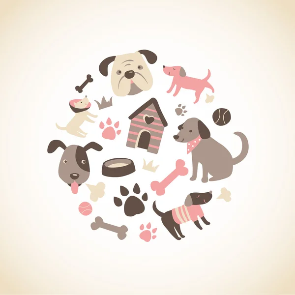 Doggy Collection — Stock Vector