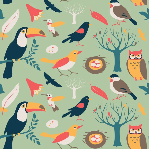 Bird Collection — Stock Vector