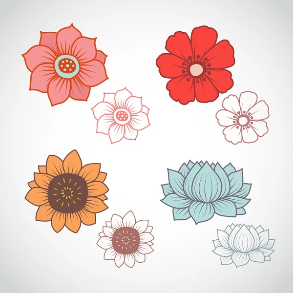 çiçek linart 4 set