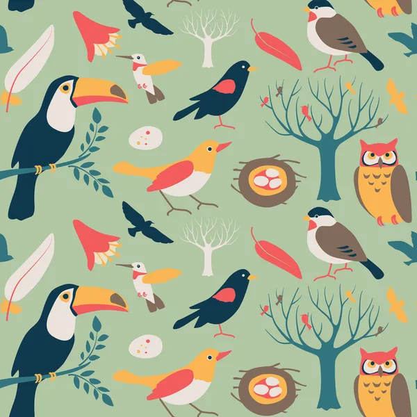 Koleksi burung Stok Ilustrasi 