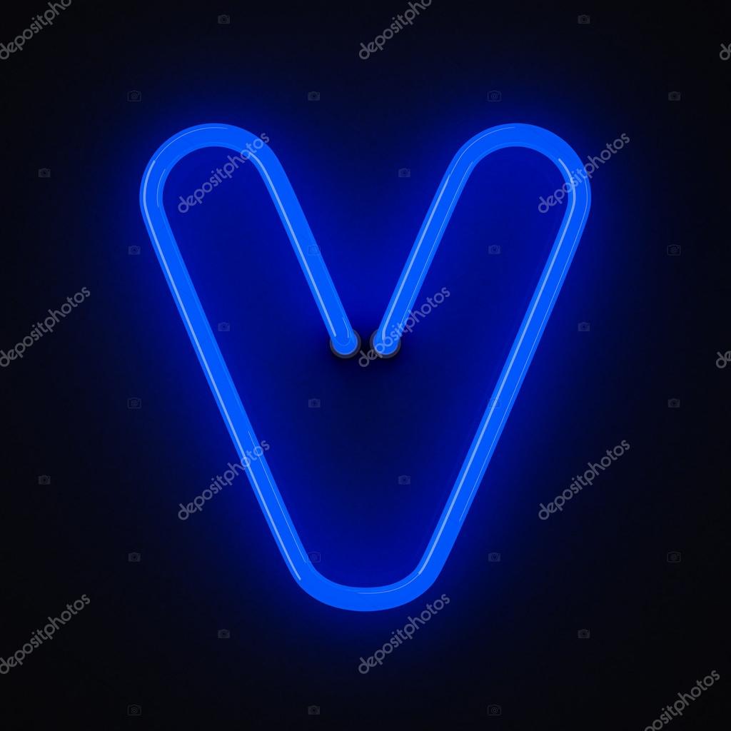 Neon Letter V Stock Photo By C 3d Pic Neon Letter V Stock Photo By C 3d Pic