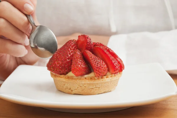 Torta de morango — Fotografia de Stock