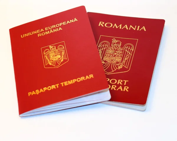 Passaporto rumeno Fotografia Stock