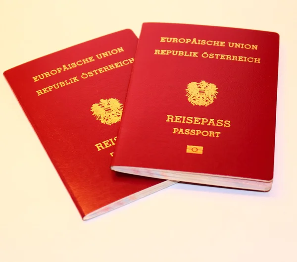 Passaporto austriaco Fotografia Stock