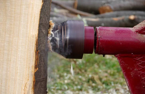 Conical wood splitter — Stock Photo, Image