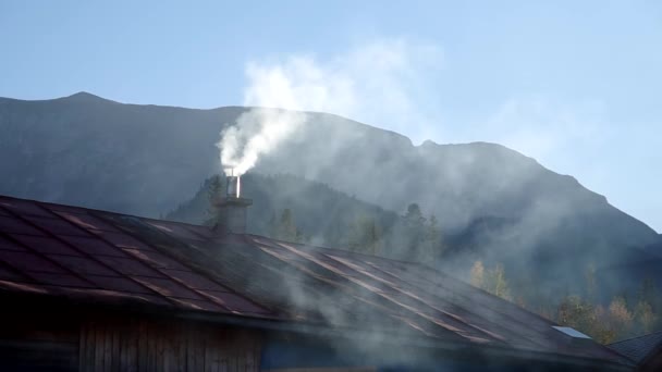 Dym z komina — Wideo stockowe