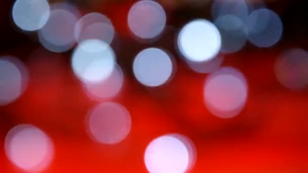 Lampeggiante bokeh — Video Stock