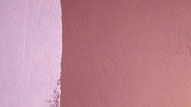 Pintar paredes con un rodillo — Vídeo de stock