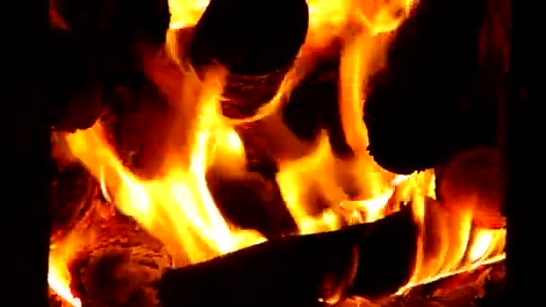 Fiamma di fuoco caldo — Video Stock