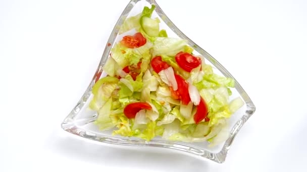 Овочевий салат — стокове відео