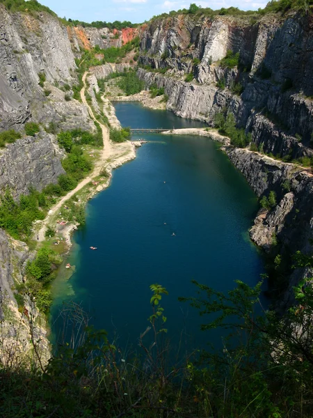 Çek Cumhuriyeti Prag yakınlarındaki Taş ocağı Büyük Amerika